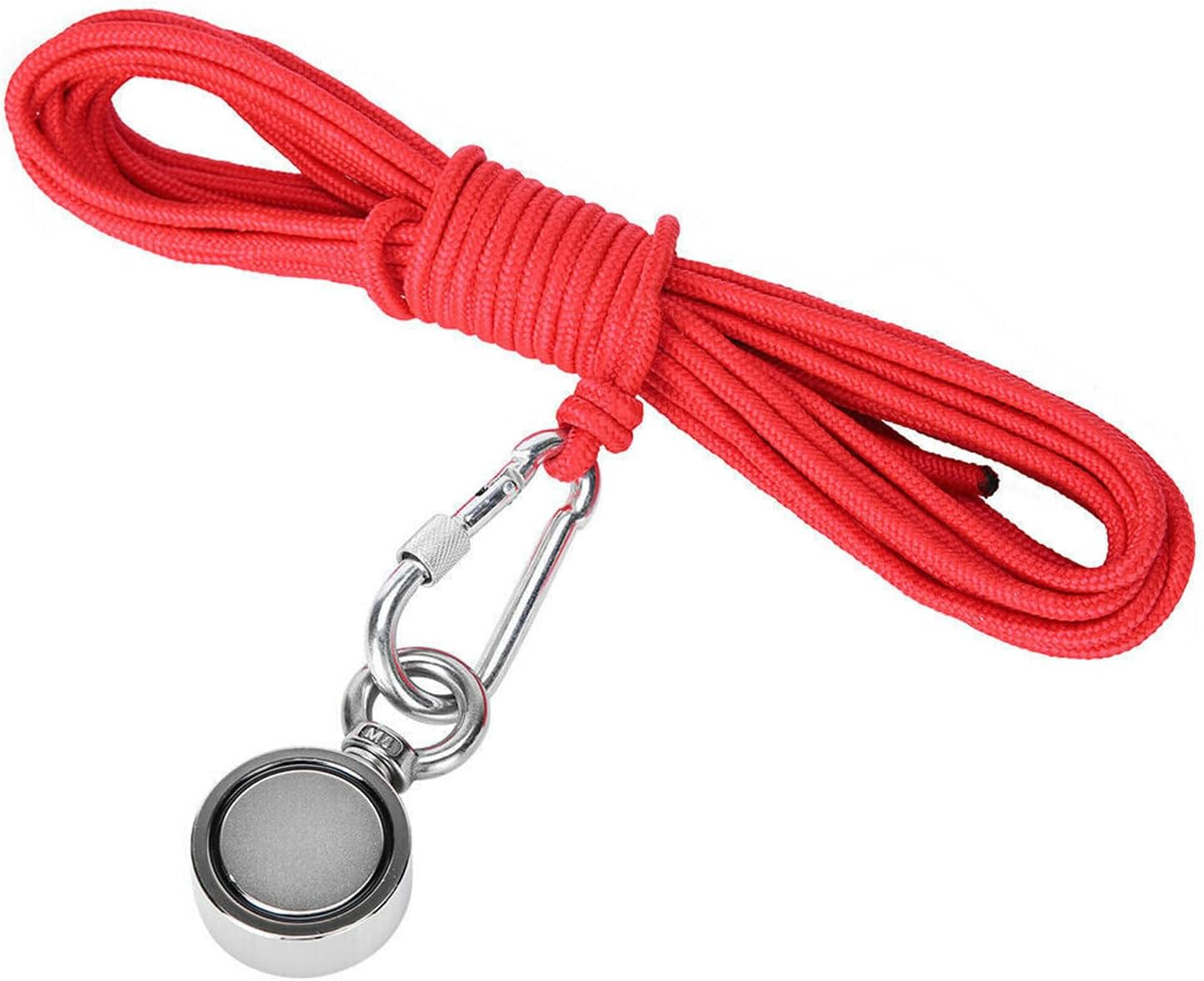 Leona Co Ultra Strong Salvage Magnet, Magnetic Salvage 200KG Super Strong Pull Ring Deep Sea Hunting Recovery Magnet Fishing with 10M Rope