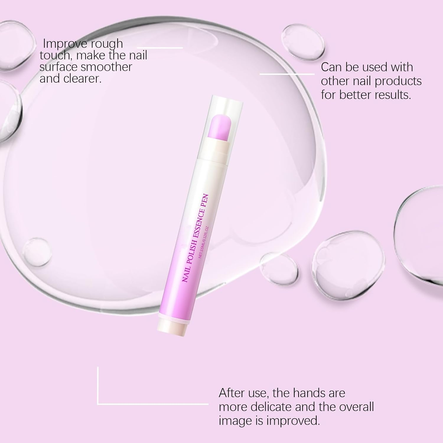 Nail Polish Essence Pen, Strengthener & Growth Treatment for Weak/Damaged Nails, Oil Pen for Nourishing, Hydrating and Restoration Fingernails & Toenails,Fast Absorbing,Easy to Use (10PCS) image number 3