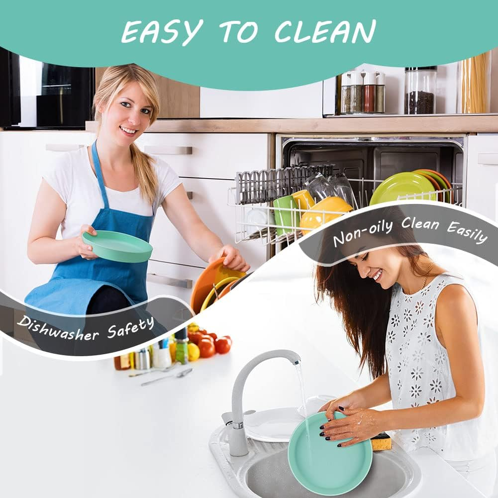 Adiwo Feeding Bowl for Cats, 18 Cm Silicone Bowl, Wide Cat Bowl, Feeding Bowl, Flat Cat Bowl for Dry Food and Wet Food, Water Bowl, Non-Slip Cat Bowl for Cats, Dogs, Green image number 5