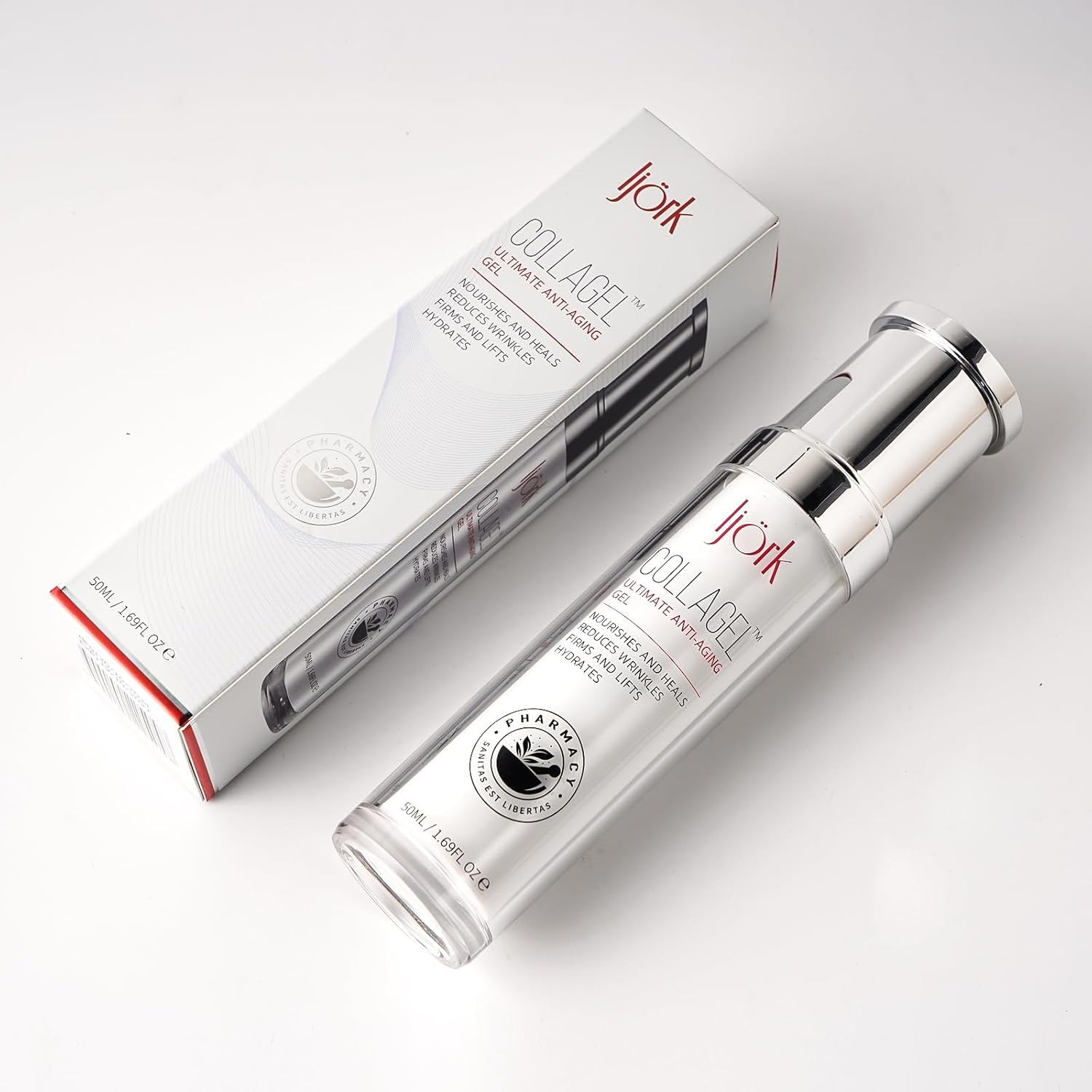 Anti-Aging, anti Wrinkle Skin Firming Gel for Face and Neck | Powered by High Concentration of Niacinamide and Hyaluronic Acid, plus Retinol and Vitamin C. image number 2