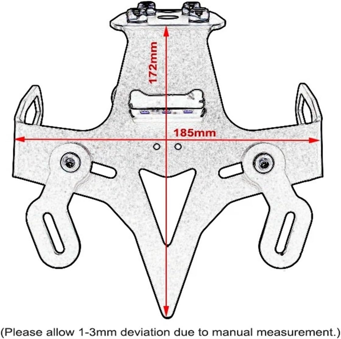 Jiningxinxin for ZX25R License Plate Holder ZX-25R 2021 2022 2023 Motorcycle Tail Tidy Fender Eliminator Registration Plate