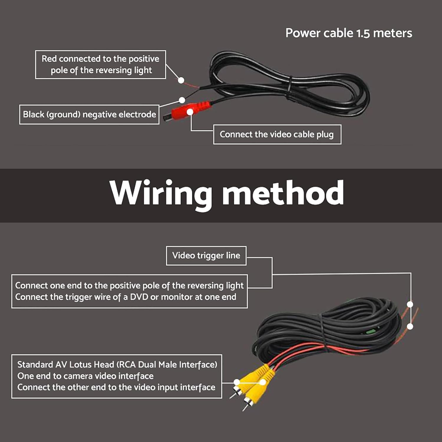 Car Rear View Backup Camera Compatible with Toyota Aurion 2007 2008 2009 2010 2011 2012 2013 image number 3