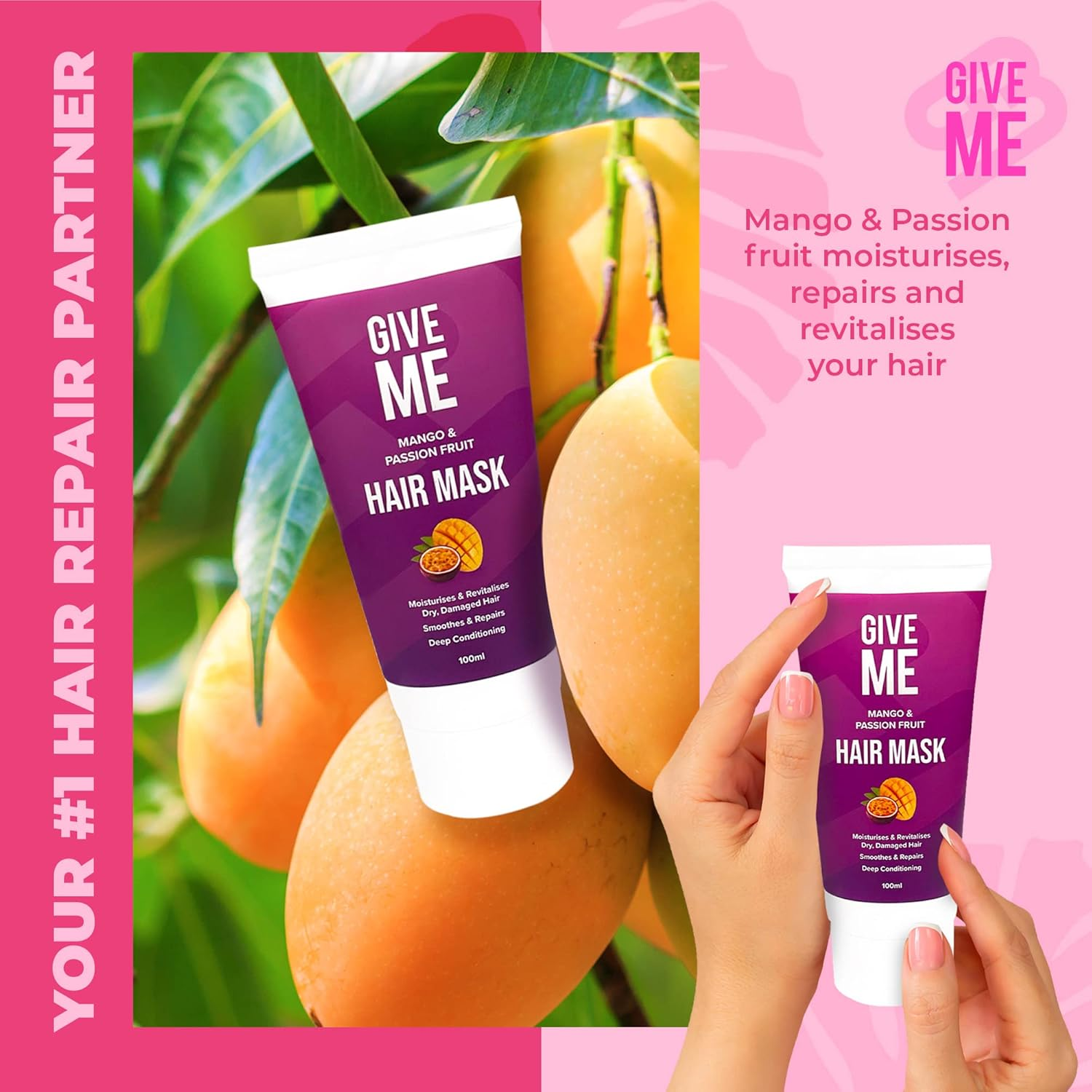 Mango & Passion Fruit Deep Conditioning Hair Mask image number 5