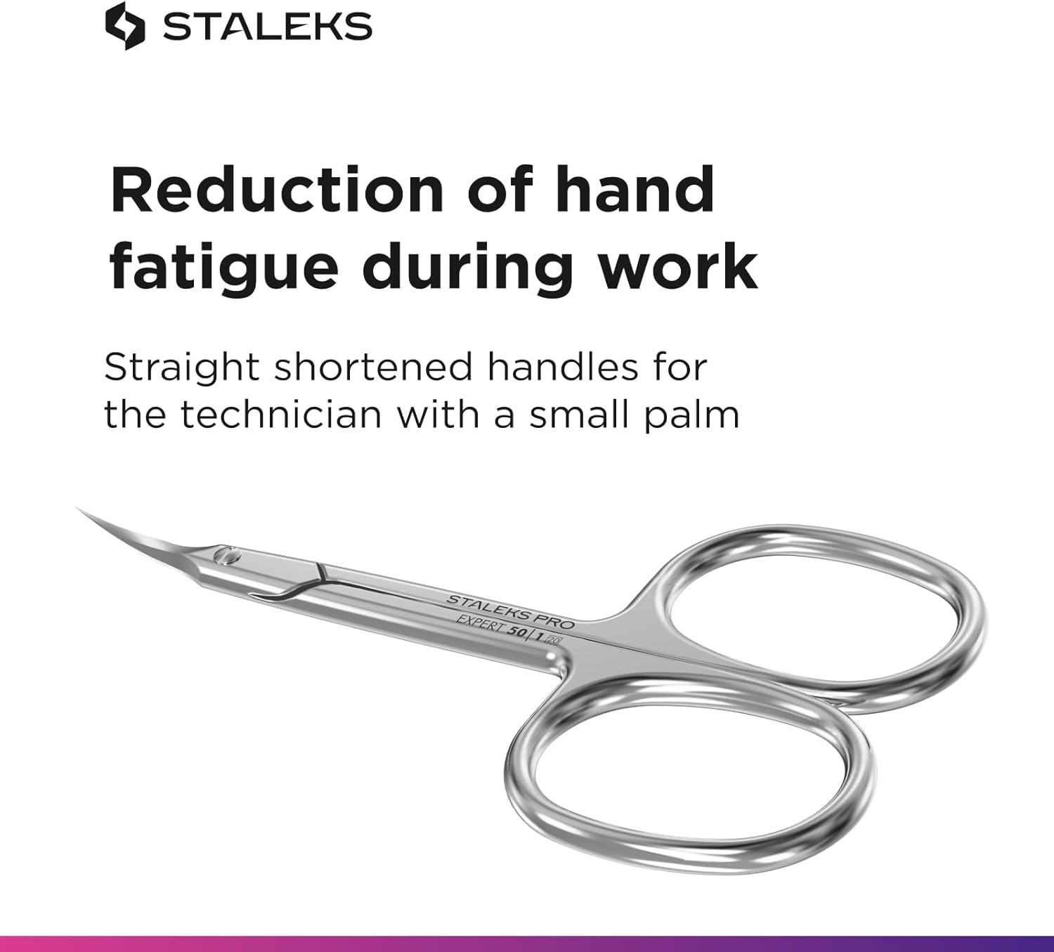 STALEKS Pro Cuticle Scissors EXPERT SE-50/1 image number 2