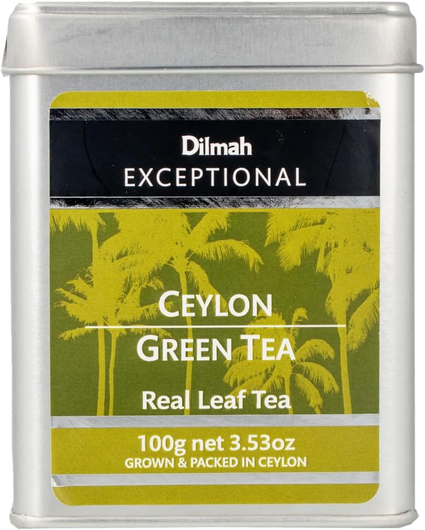 Dilmah Exceptional Ceylon Green Tea Loose Leaf Caddy, 100 Grams image number 1