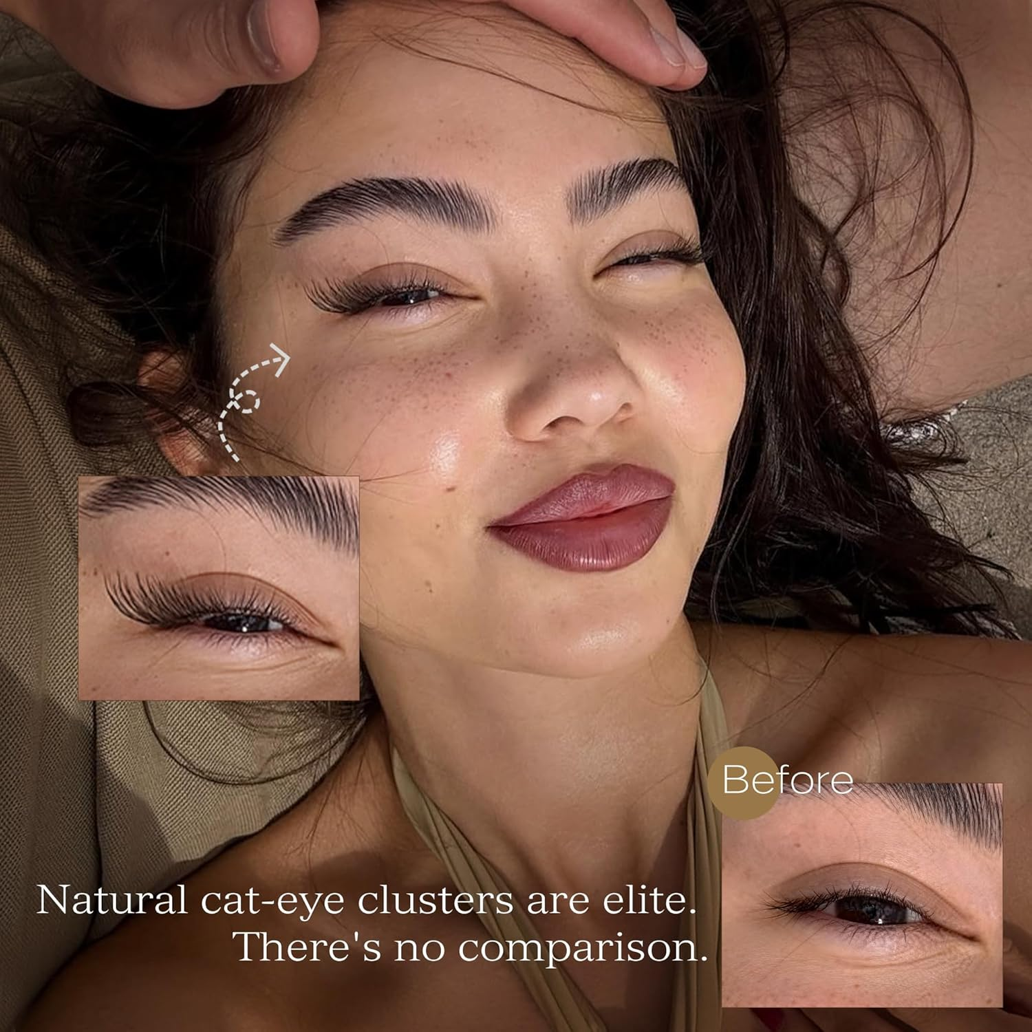 TOOCHUNAG Natural Lash Clusters 180Pcs Individual Eyelashes Wispy Cluster Lashes 7-15Mm C Curl Eyelash Clusters Left&Right DIY Individual Lashes Extension image number 4