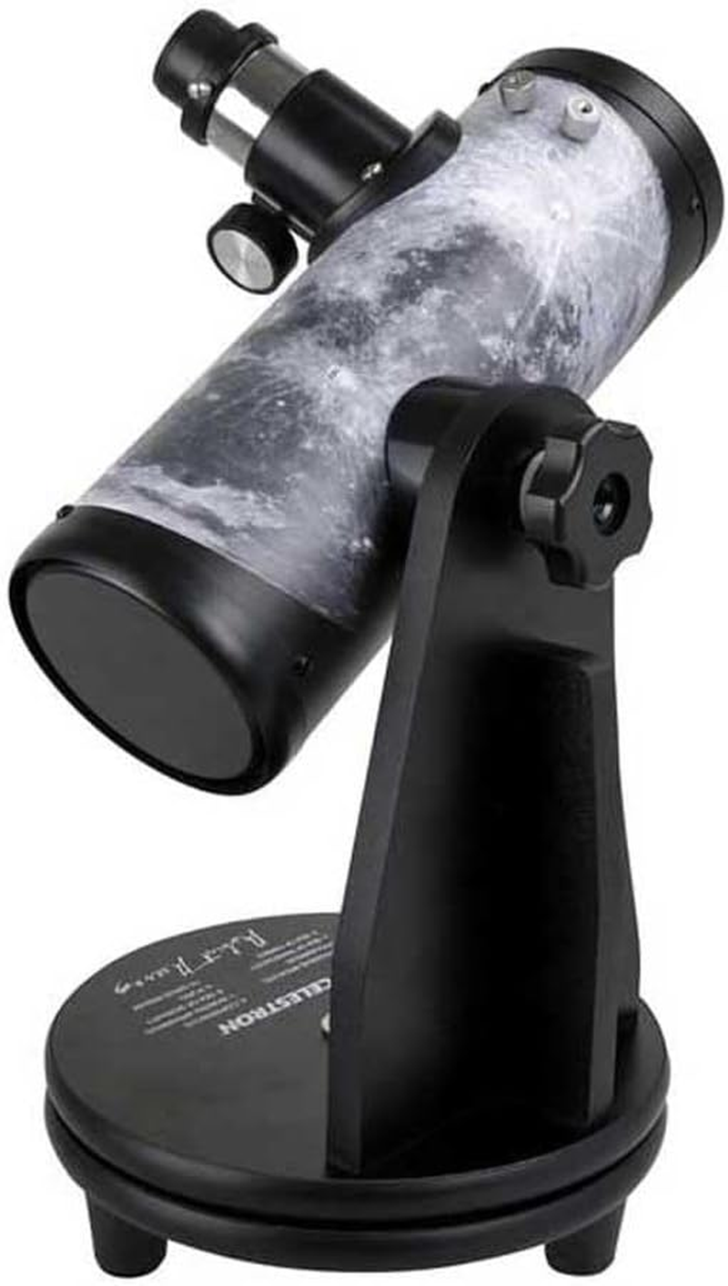 Celestron Firstscope Beginners Astronomy Telescope with Moon Design for Moon, Planets and Stars, 72Mm Aperture, Dobsonian-Style Tabletop Mount, Black (22016) image number 5