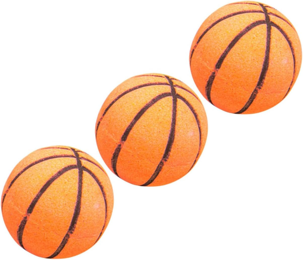 Gatuida 3Pcs Essential Oil Bubble Bath Salt Balls Basketball Shape for Relaxation Bath image number 1