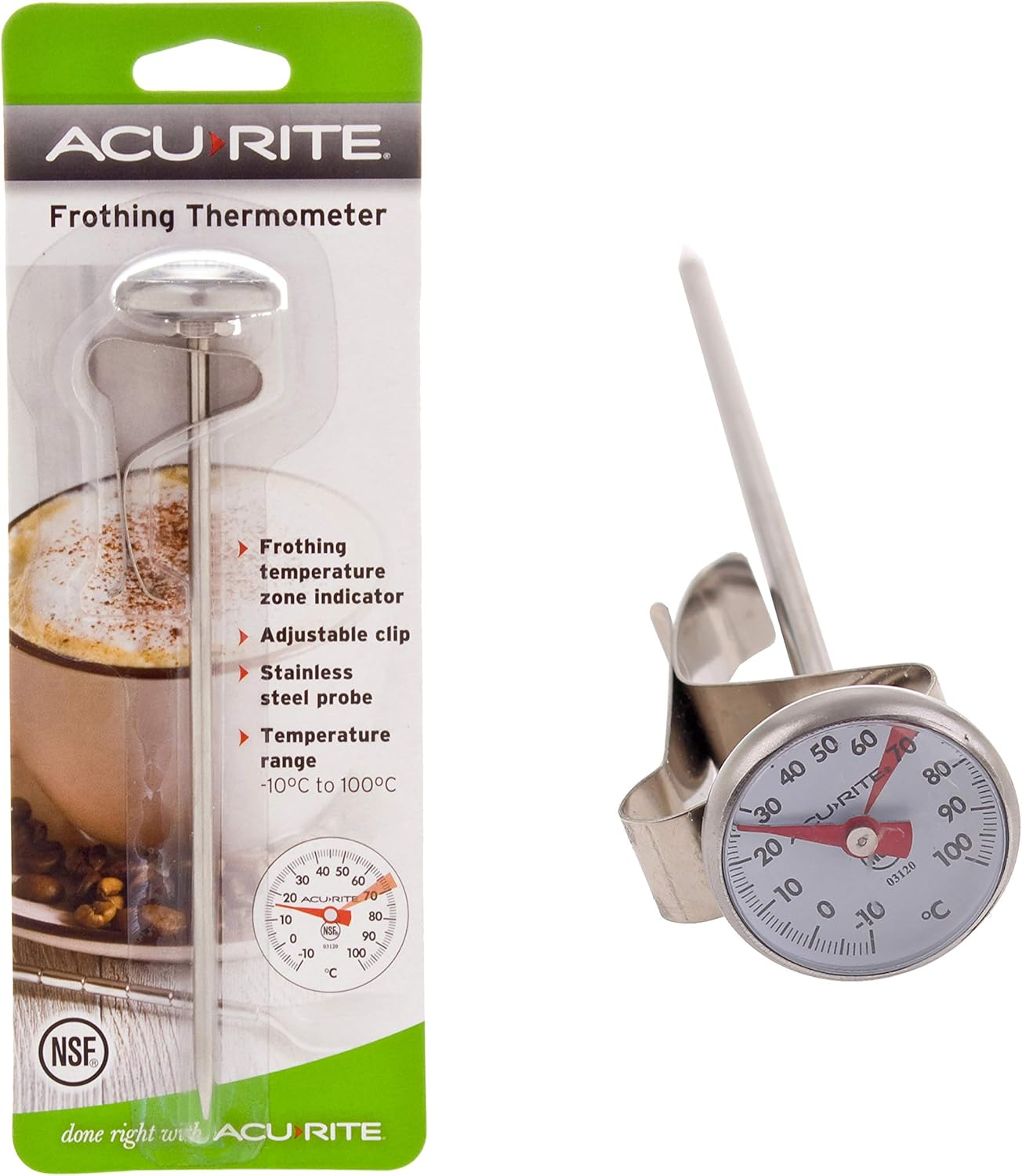 Acurite Frothing Thermometer (2.5Cm Dia. Dial) image number 2