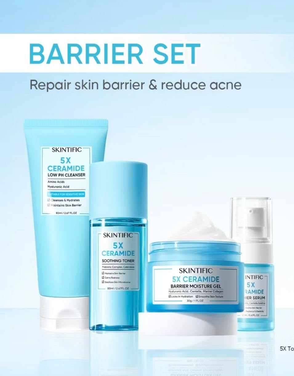 SKINTIFIC 5X Ceramide Barrier Skincare Set 4Pcs image number 1