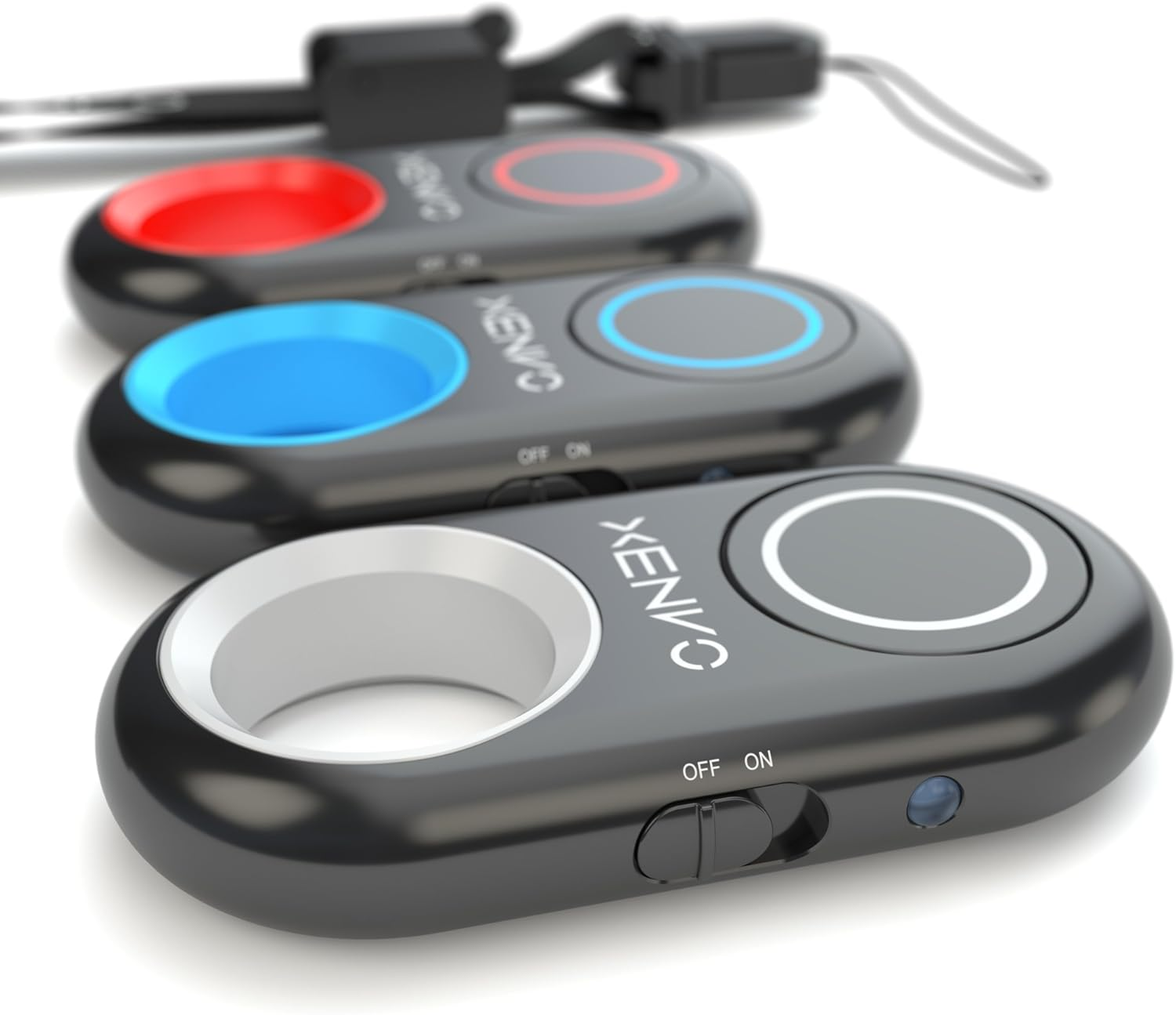 Xenvo Shutterbug - Bluetooth Remote Control Camera Shutter and Wireless Selfie Button Clicker, Compatible with Iphone, Ipad, Android, Samsung, and Google Cell Phones, Smartphones and Tablets Red - White image number 2