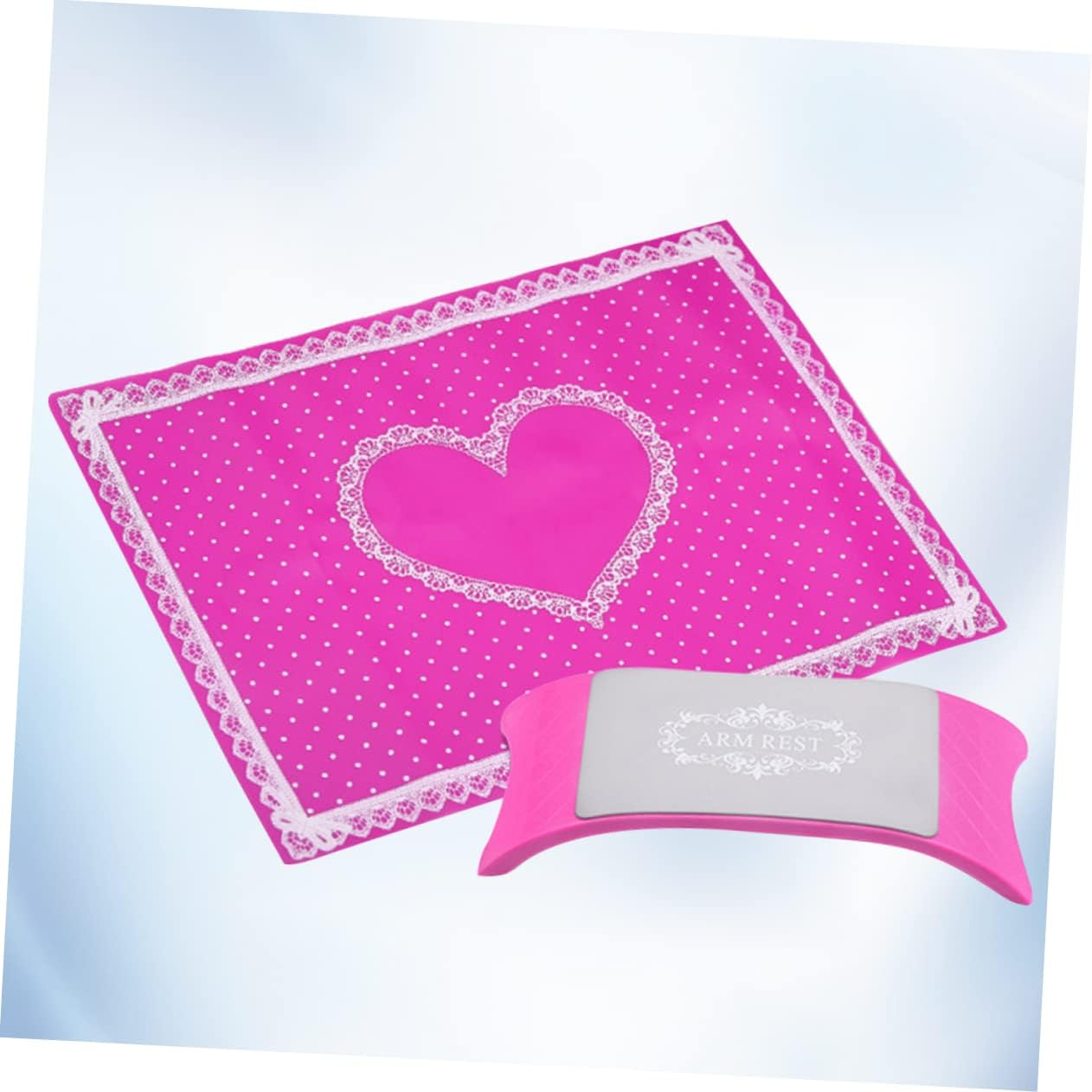 Healeved Foldable Hand Pillow Silicone Manicure Mat Washable Nail Beauty Tool Hand Pad Cushion Practice Nail Arm Rest - Purple image number 4