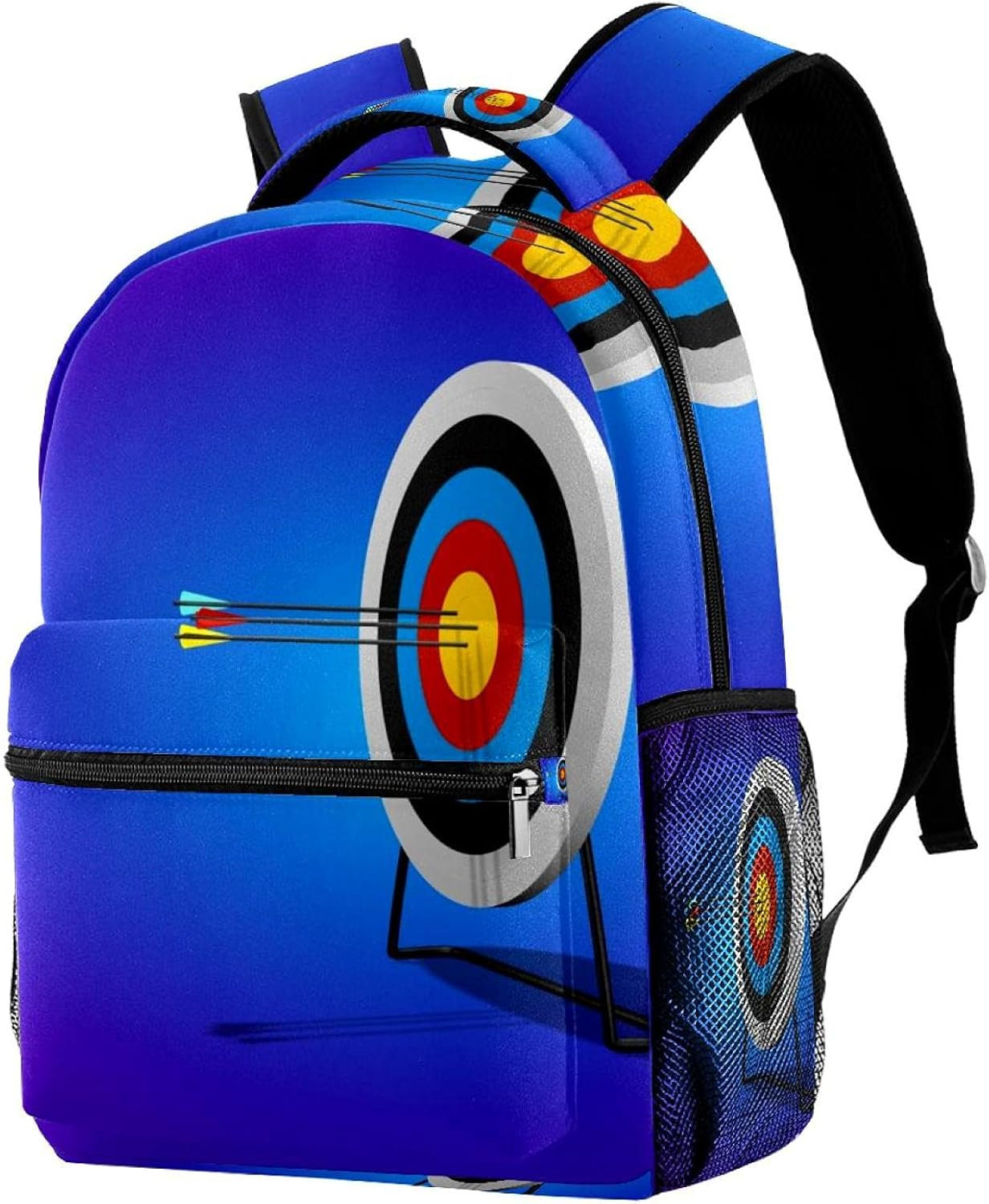 Arrow Target Backpack Students Shoulder Bags Travel Bag College School Tote Backpacks image number 5