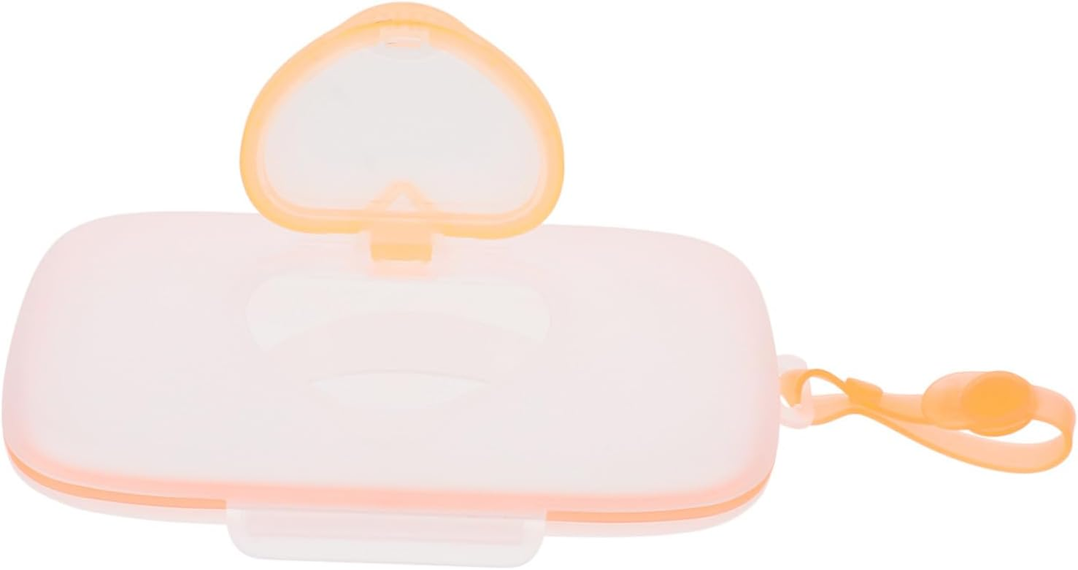 BESTYASH Portable Wipes Holder with Silicone Seal Moisture Locking Wet Napkin Storage Box for Travel and Outdoor Use Lightweight Crib and Stroller Dispenser Convenient Hanging Design White image number 6