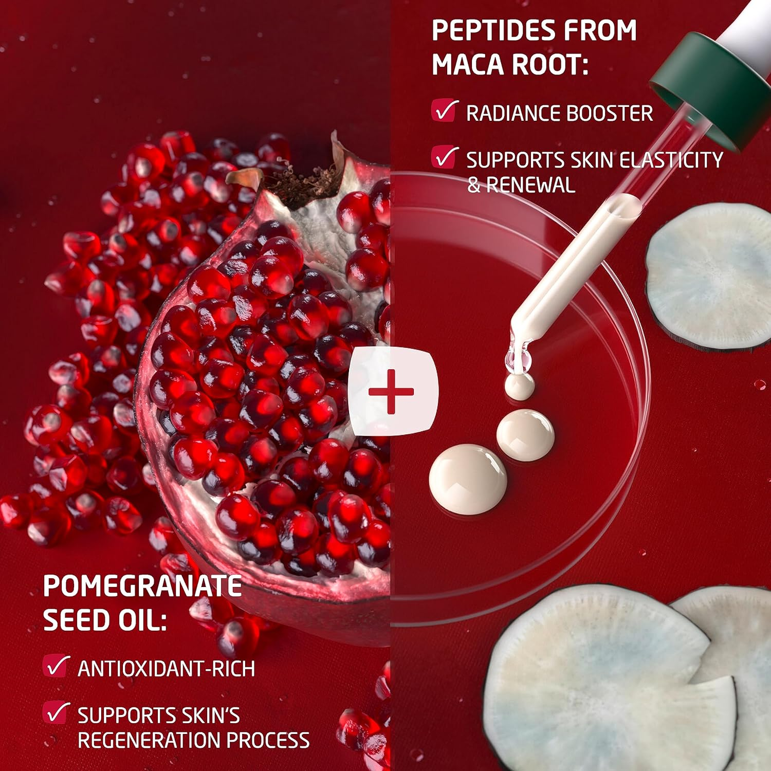 Weleda Face Care Plumping Night Cream, Plant Rich Moisturizer with Pomegranate and Maca Root Peptides image number 1