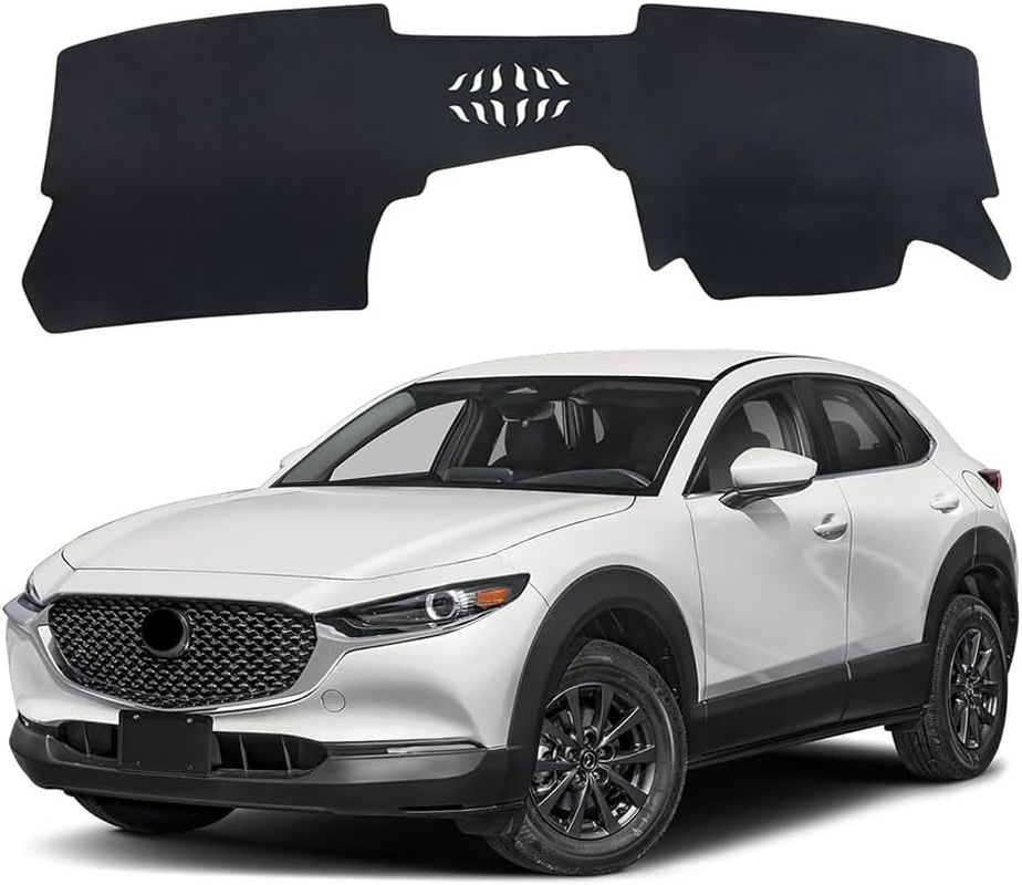 Evervenz Dash Mat for Mazda CX-30 2020 2021 2022 2023 Leather（With HUD） Dash Cover Dashboard Cover CX3003 image number 6