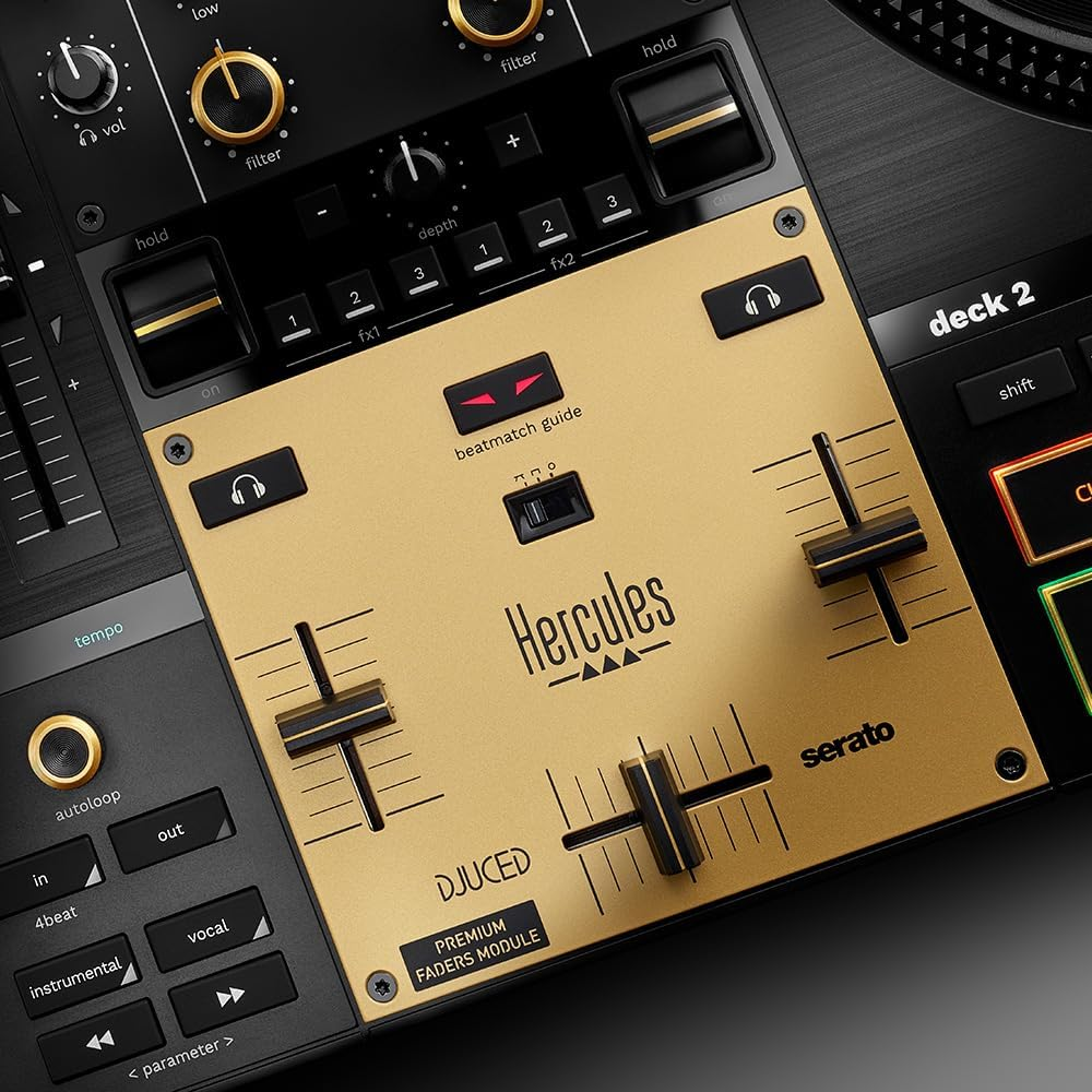 Hercules Djcontrol Inpulse T7 Premium Fader Module - Advanced DJ Control Module with High Precision Faders and Robust Construction image number 3