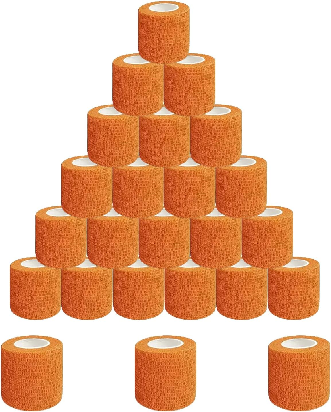 YOZOTI 24 Packs Self Adherent Cohesive Wrap 2'' Wide, 5 Yards, Elastic Self Adhesive Tape, All Sports Athletic Tape, Non-Woven Wrap, Breathable Tape image number 6