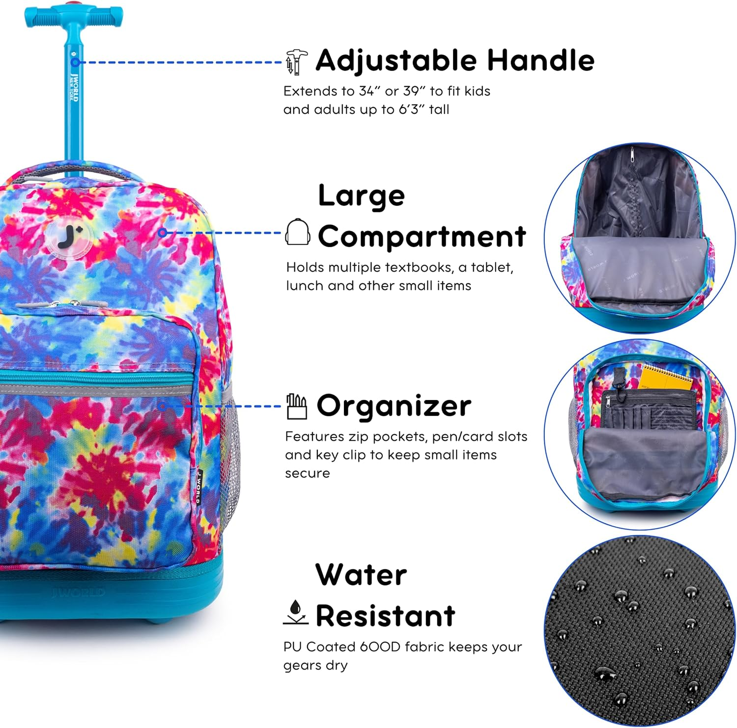 J World New York Oz Backpack - Lightboard image number 4