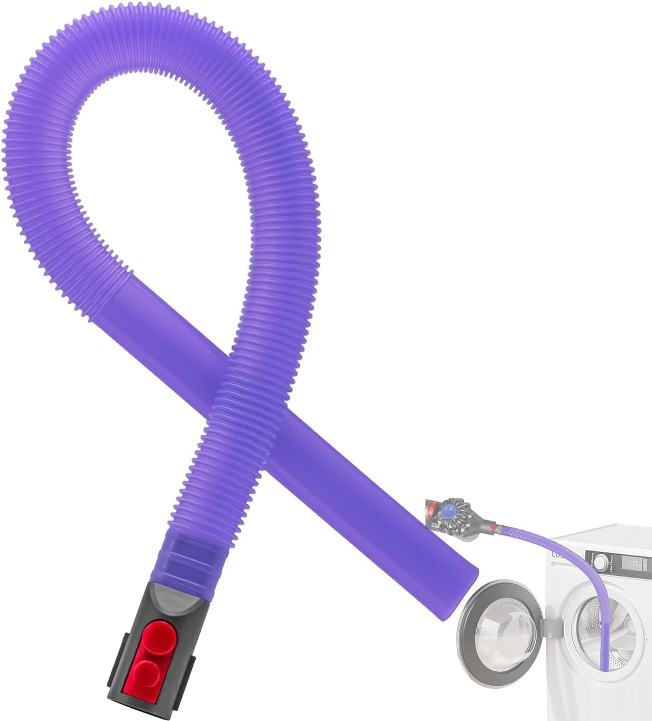 Cleaner Kit, Lint Vac Hose Attachment for GEN5 G5 V15 V11 V10 V8 V7 Cordless Vacuum, Replacement Accessories 34'' Flexible Crevice Tool for Car Detailing, Gaps, Corners Cleaning image number 1