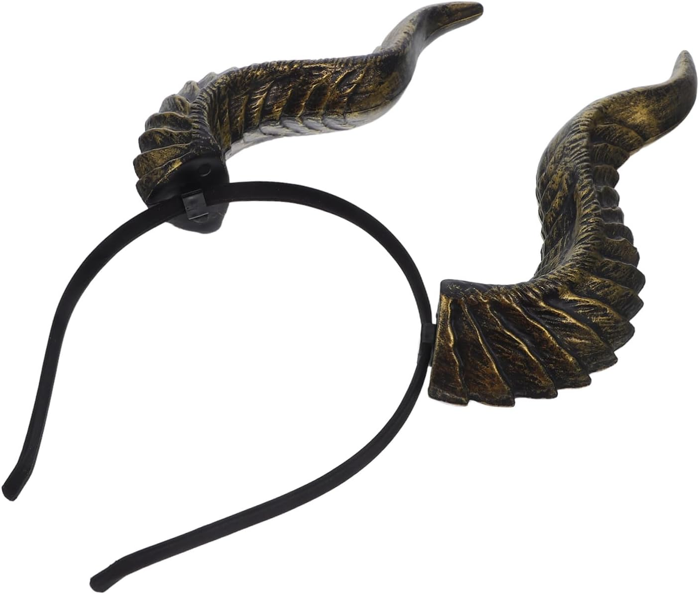 VALICLUD Adjustable Resin Demon Horns Headband Lightweight Halloween Cosplay Accessory for Women and Men Festival Costume Hair for Masquerade and Party Celebrations