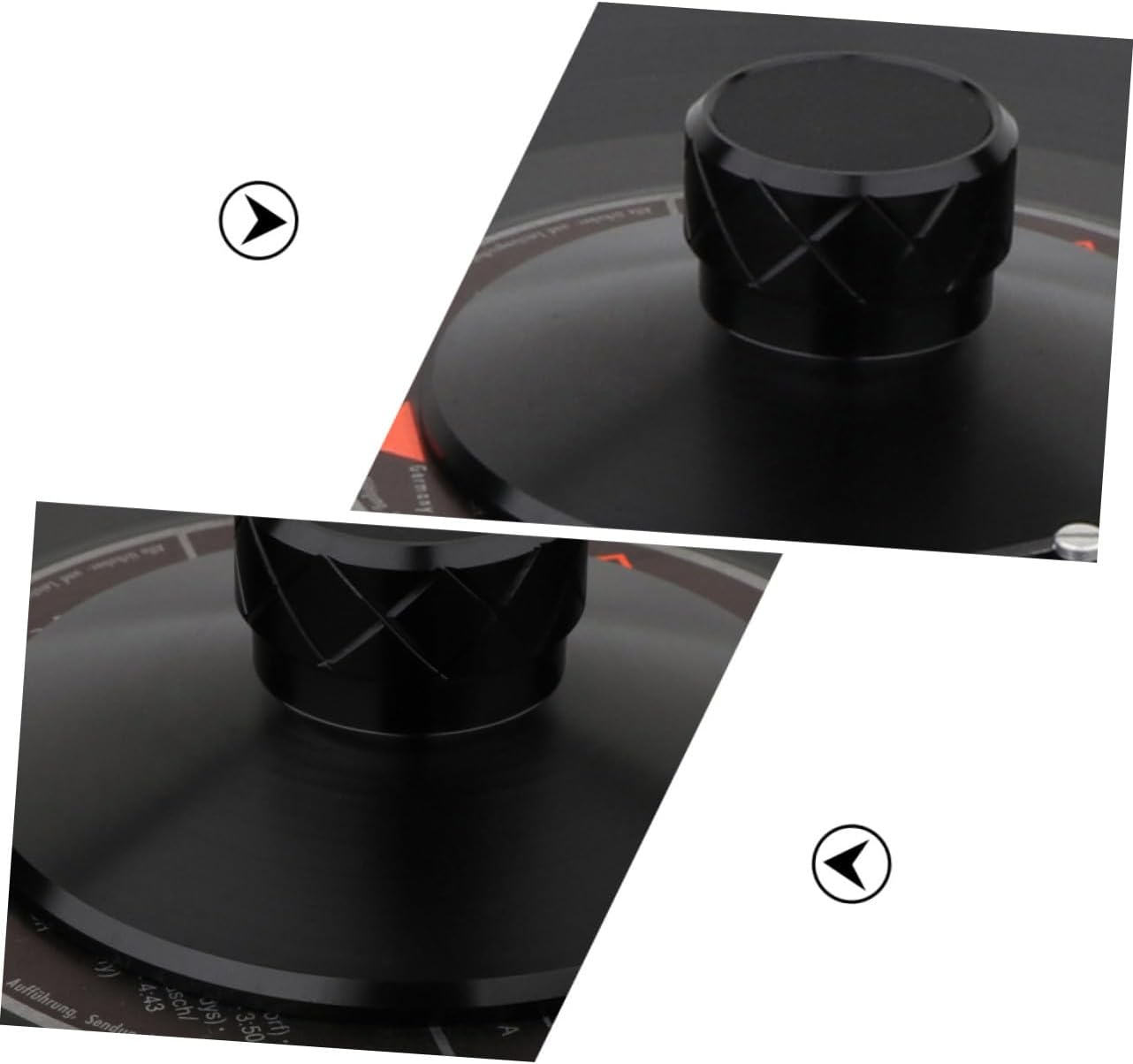 Vinyl Record Stabilizer Record Weight Clamp for Turntable Aluminum Magnesium Alloy Disc Stabilizer to Enhance on Home Audio Setup
