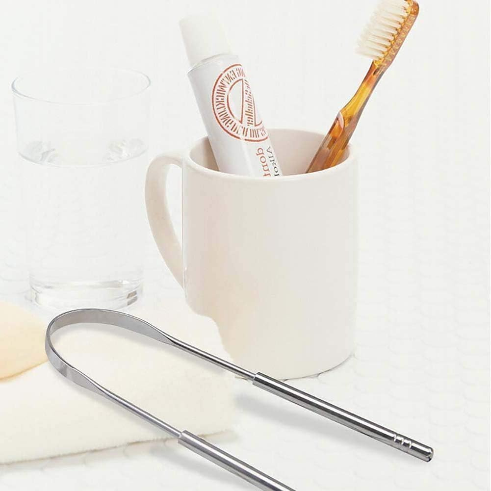 Geli 2 Pack Tongue Scraper for Adults and Child,Reduce Bad Breath, Tongue Scrubber, Easy to Use, Tongue Cleaner for Oral Care & Hygiene image number 5