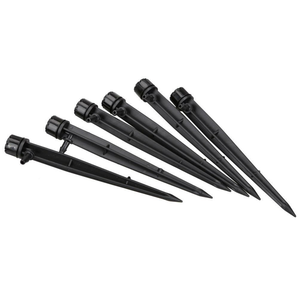 AKOAK 25/50 Pcs 360 Degree Adjustable Water Flow Irrigation Drippers on Stake Emitter Drip System,Model, Home & Garden Store for 4Mm /7Mm Tube（25Pc） image number 5