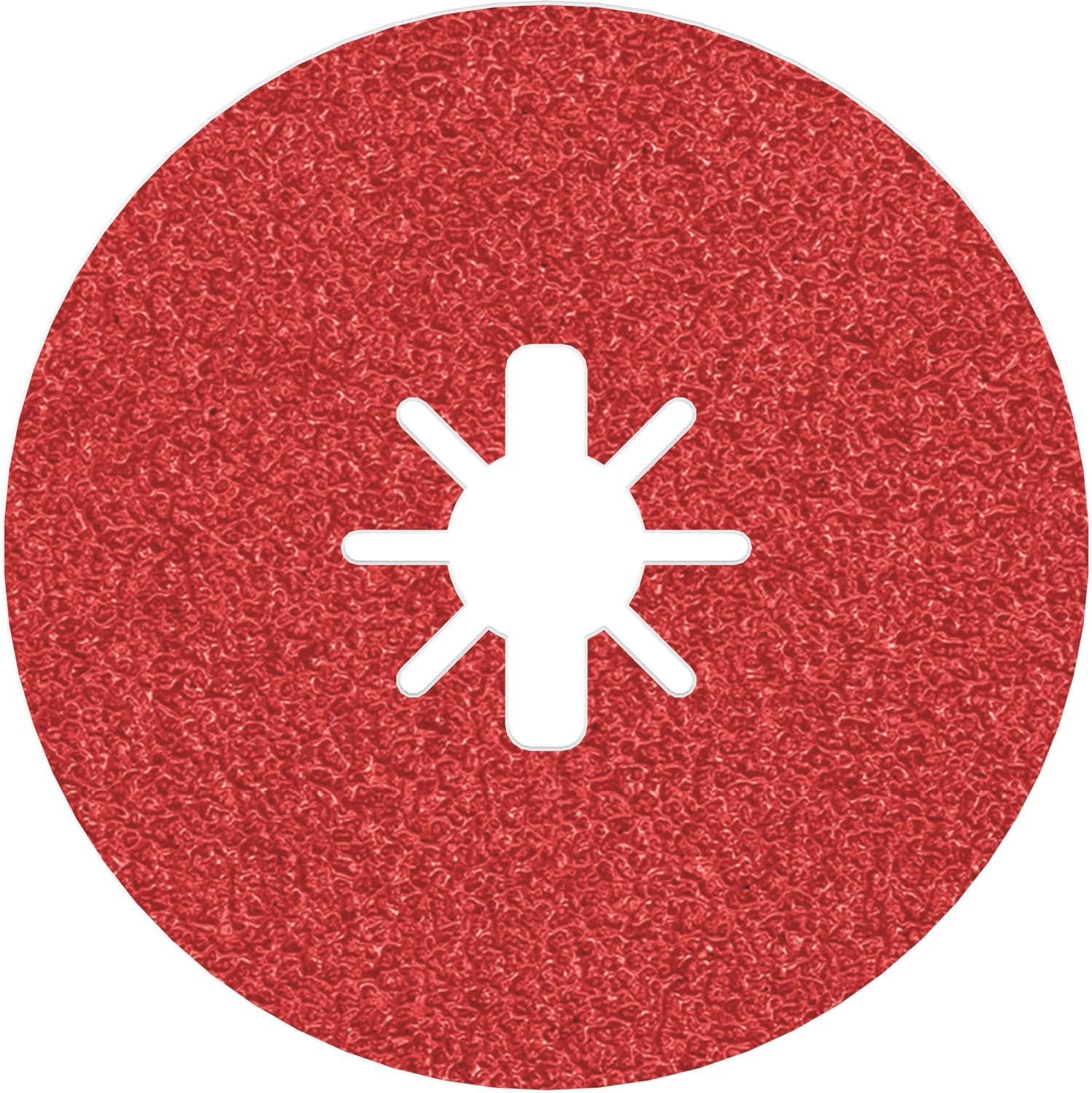 Bosch Accessories Professional 1X Fibre Sanding Disc R780 Best for Metal and Inox (X-LOCK, &Oslash; 125 Mm, Grit 36, Accessories for Angle Grinders)