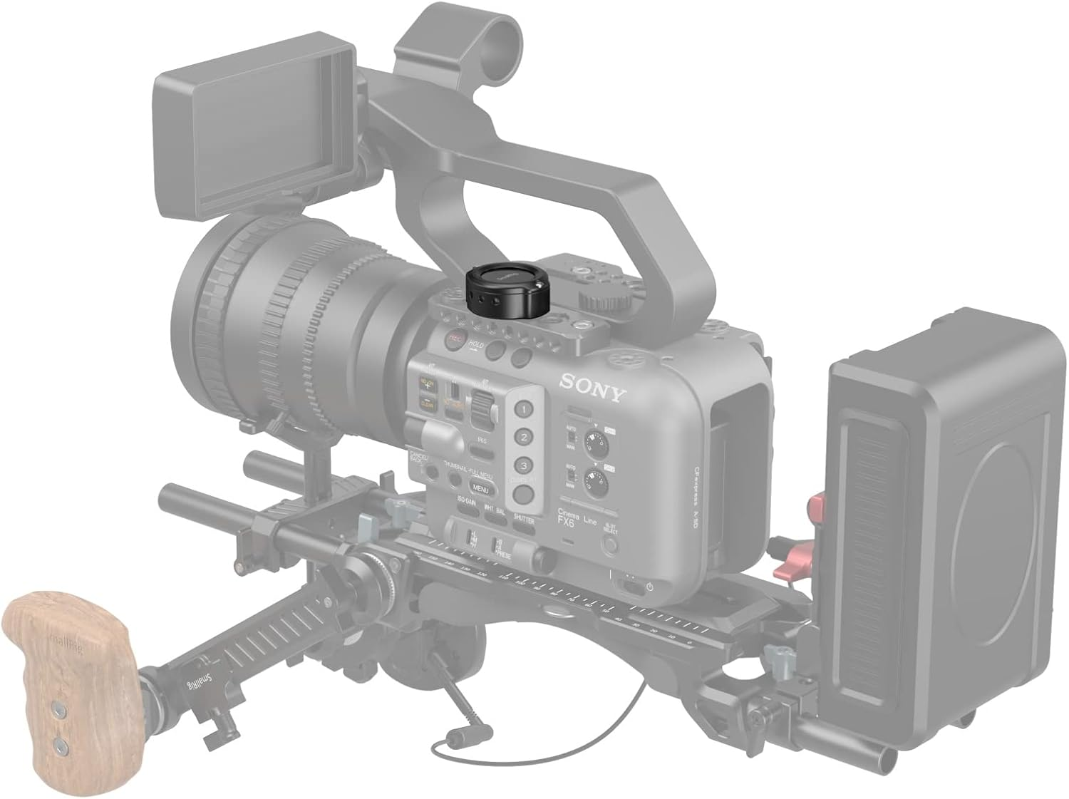 Smallrig Cage for Airtag, Camera Adapter Mount with Dual 1/4"-20 Screw Mount Compatible with Camera Cage & Plate - MD4149 image number 4