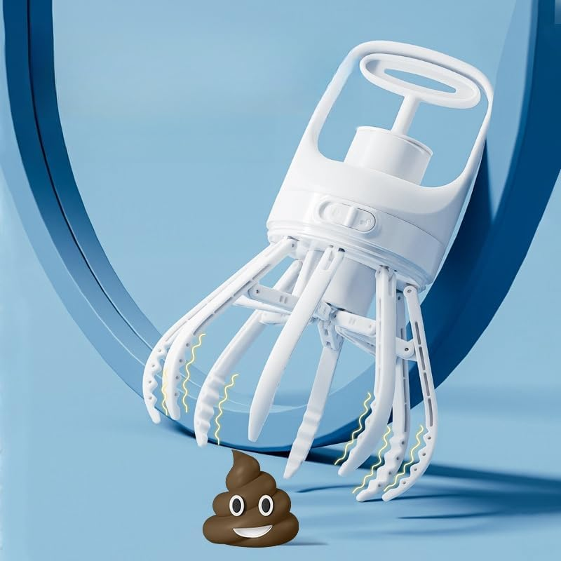 Dog Pooper Scooper, Portable 2-In-1 No Touch Poop Picker for Small Medium Large Dogs, Claw Wide 6.2'' Dog Waste Pick-Up Cleaner with Storage for Max 75PCS Garbage Bag and Leak-Proof Waste Container image number 5