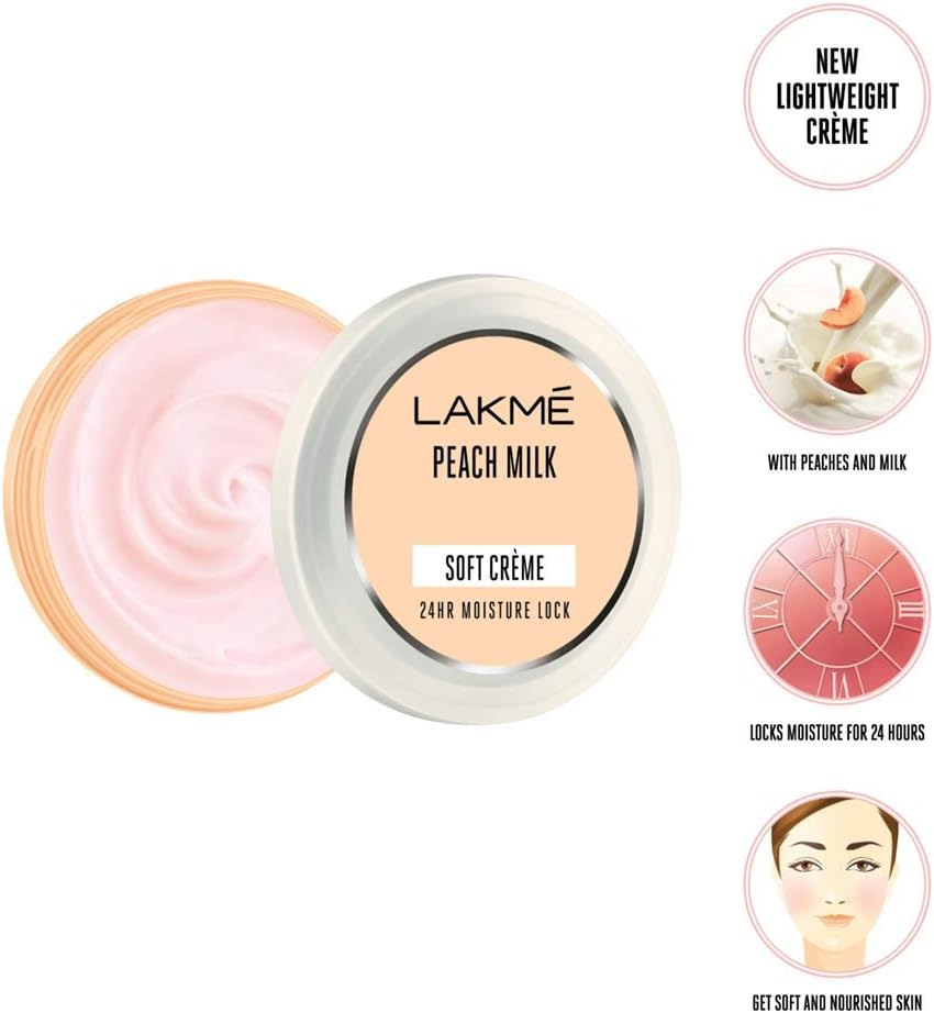 Lakme Peach Milk Soft Creme,250G image number 1