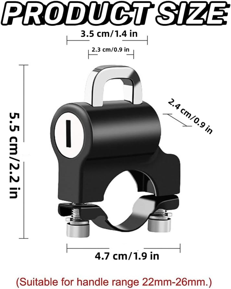 Universal Motorcycle Helmet Anti-Theft Security Lock - 1Pc Hook Lock for Helmet Protection image number 1