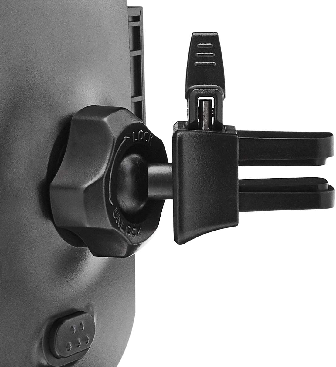 Amazon Basics Universal Smartphone Holder for Car Air Vent, Grey image number 4