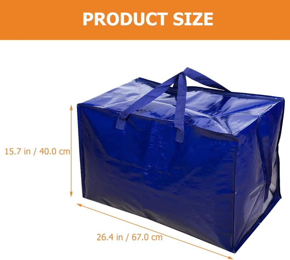 Angoily Large Storage Bag for Moving Travel Luggage Bag Handles Durable Pp Coated Fabric for Travel image number 3