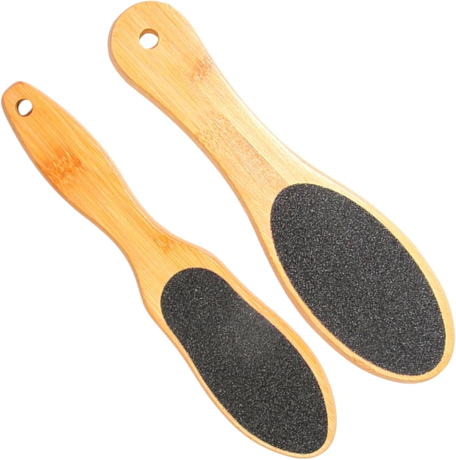 Callus File Foot, Callus Removal Foot with Double-Sided Bamboo Handle Foot File, Effective Pumice Stone Foot Care for Gentle Callus Remover, 2-Piece Set (Oval + Drop Shape) image number 2