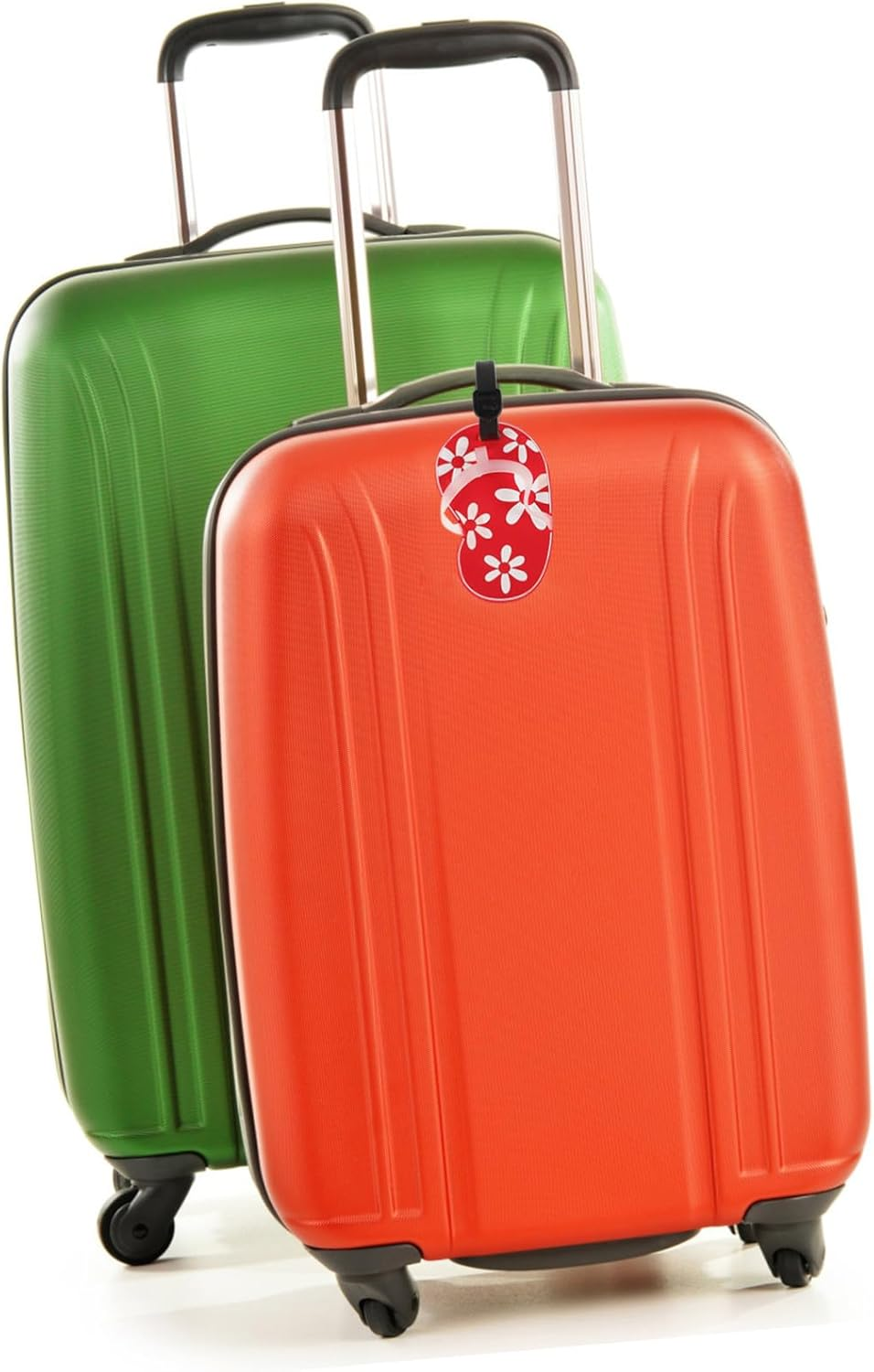 AKOOSY PVC Luggage Tag for Suitcases Red Travel Bag Identifier Label Sturdy Hanging Suitcase Tag for Checked Luggage image number 1