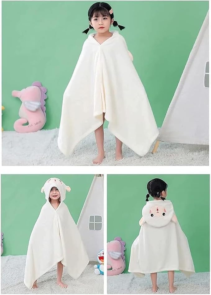 Baby Hooded Bath Towel, Velvet Bath Towels Bathrobe Premium Natural Microfiber Ultra Soft Super Absorbent, Rabbit Design, Newborn Essential- Gift image number 6