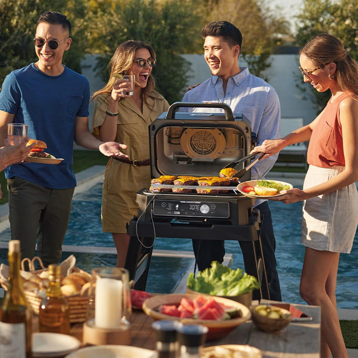 2Pcs Stainless Steel Rack Set for Ninja XSKRSTRKXL Woodfire OG800 and OG900 Series, Grill Rack Accessories for Ninja OG850 OG951 Woodfire Pro XL Outdoor Grill & Smoker image number 6