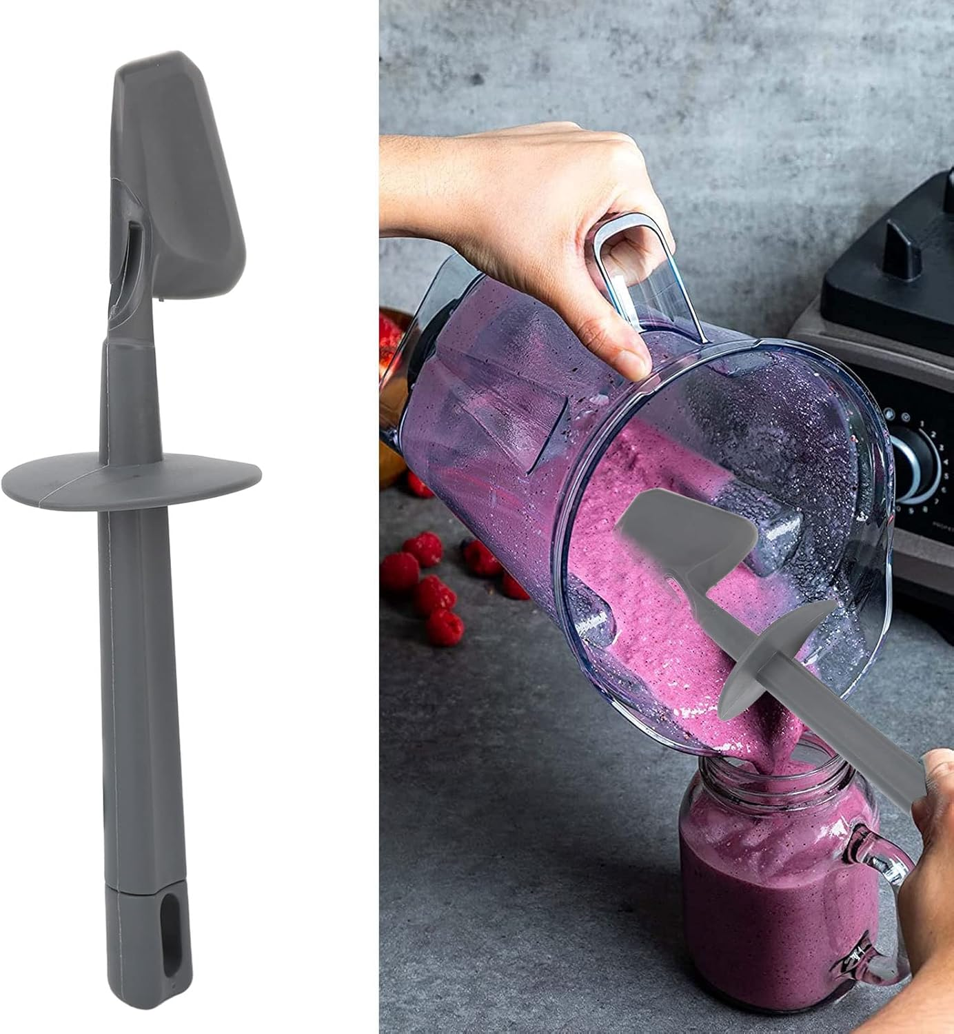 Silicone Scraper, Blender Scraper PP Heat Resistance Reduce Waste Soft for Thermomix for Food Collection image number 4