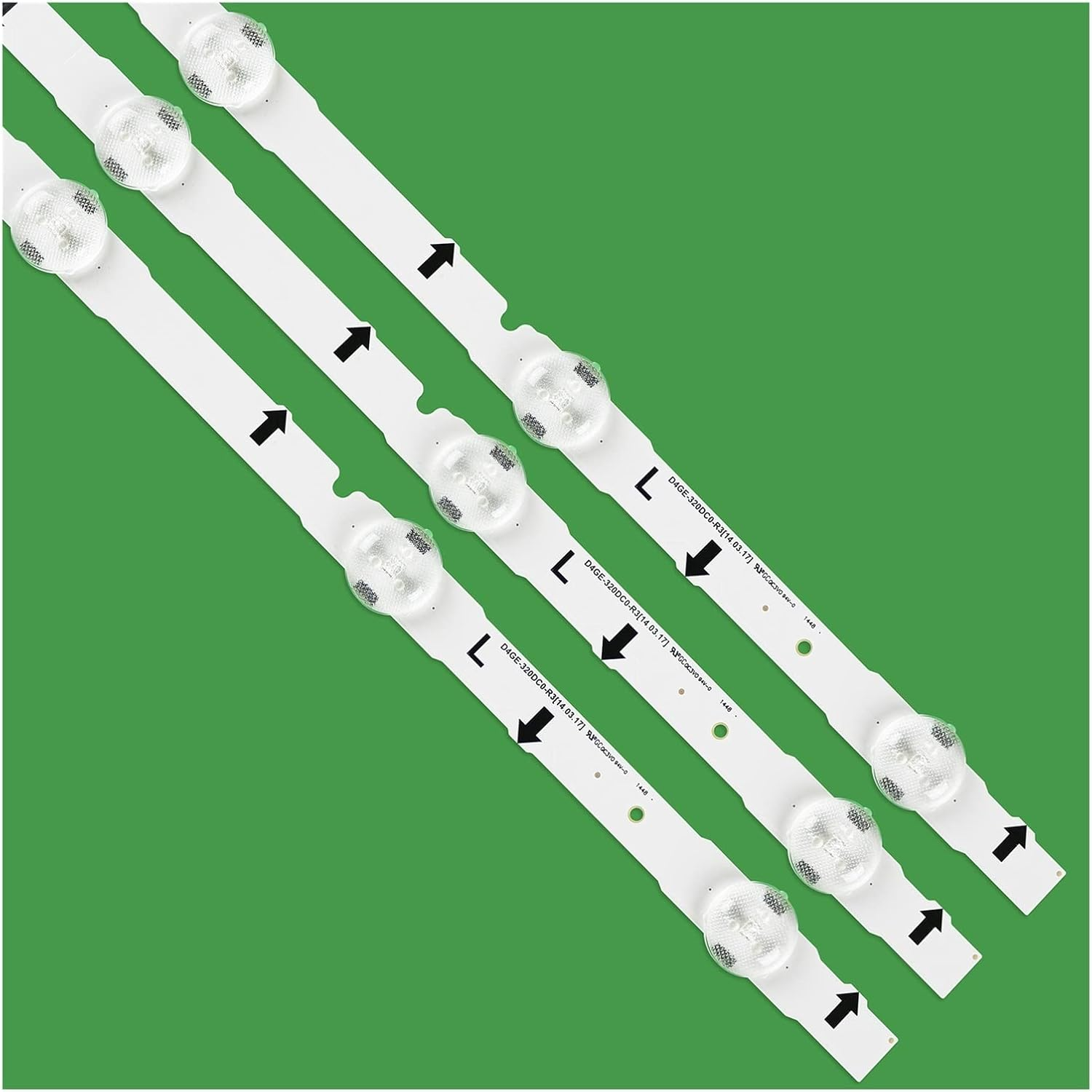 BHUTMPJK LED Backlight Strip 7 Lamp Fit for Samsung UE32H4000AK UE32H4100AK UE32H4510AK UE32J4100AK UE32J4000AK UE32H4500AK D4GE-320DC0-R3(1 Set) image number 3