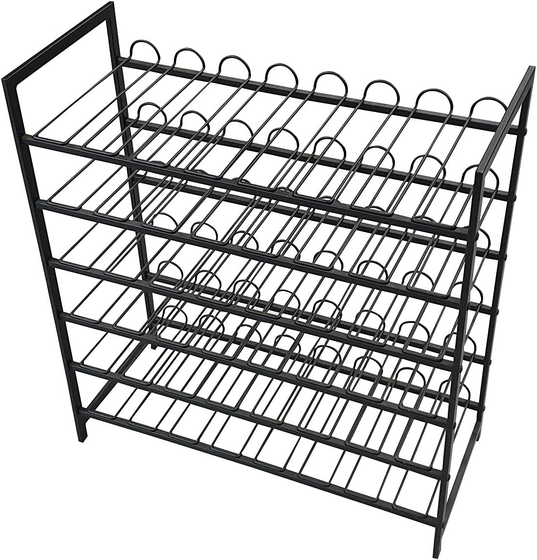 L.T. Williams 48 Bottle Wine Rack Powder Coated Black