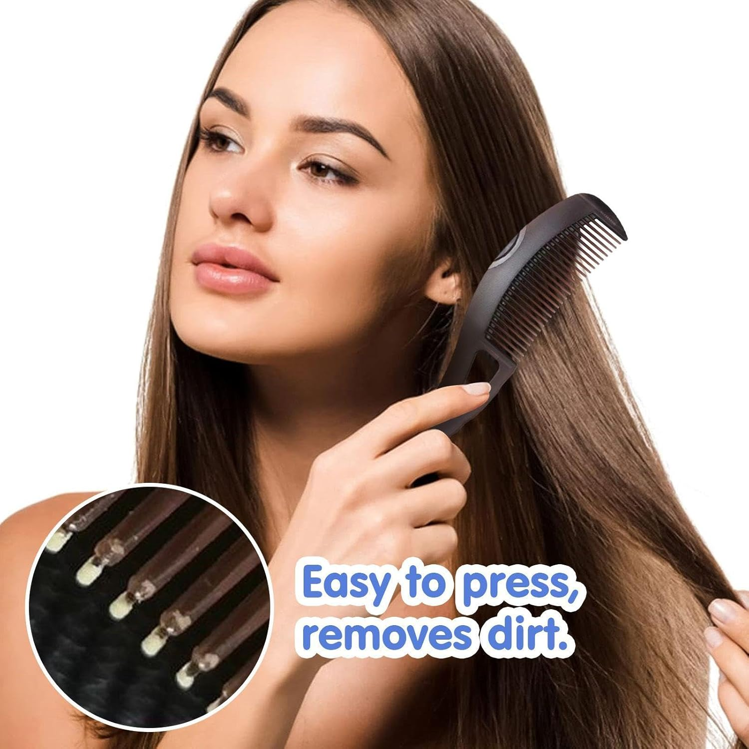 6 Pieces Fine Tooth Comb, Hair Care Supplies, Multifunctional Comb, Hair Comb Tools image number 3