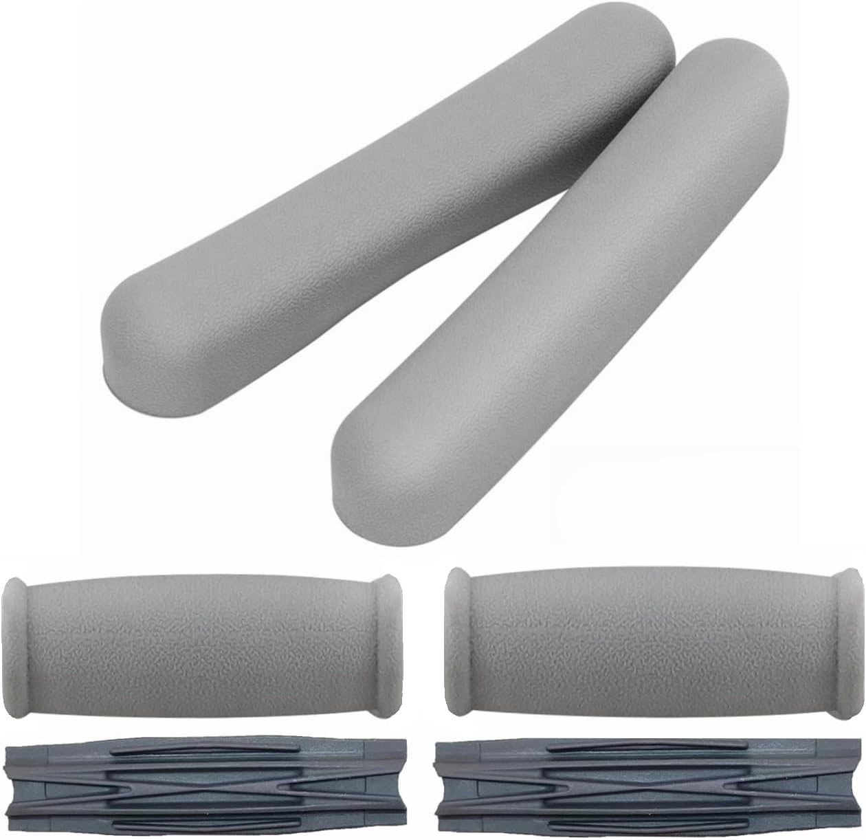 Crutch Underarm Pads and Crutch Hand Grip, Universal Crutch Armpit Pad Cover, Crutch Handgrip with Handgrip Core, under Arm Soft Cushioned Covers for Crutches Accessories(4 Pack) image number 2