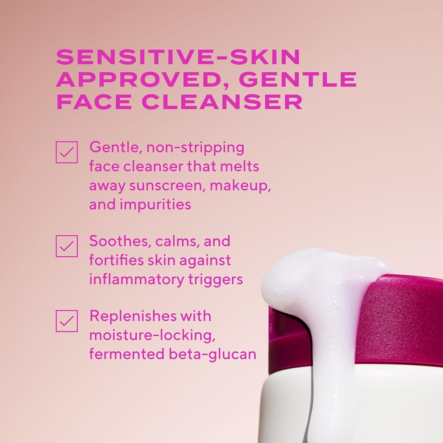 Murad Heartleaf Soothing Cleanser &ndash; Gentle Face Wash with Fermented Heartleaf, Beta-Glucan, Ceramides, and Microalgae to Reduce Redness & Calm Sensitive and Eczema-Prone Skin &ndash; 50 Ml