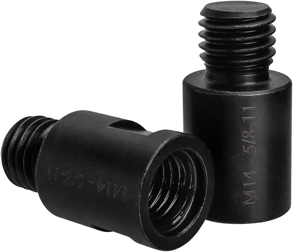Yakamoz 2Pieces M14 Female to 5/8"-11 Male Angle Grinder Attachment Thread Adapter Converter for Hole Opener Angle Grinder, Wire Wheel Drill Adapter Tool image number 3
