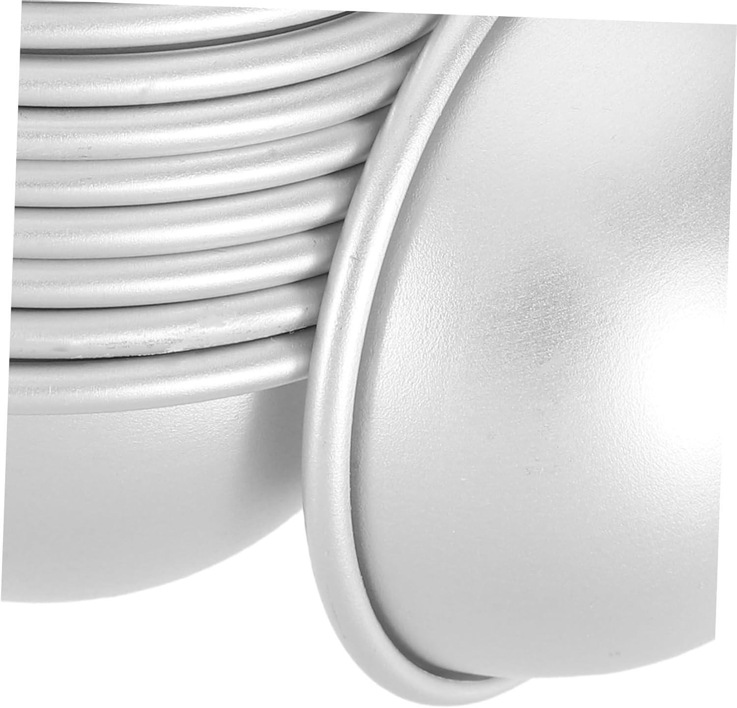 HOMSFOU 12Pcs Aluminum Semicircular Bath Salt Molds DIY Bomb Molds for Shower Soaps