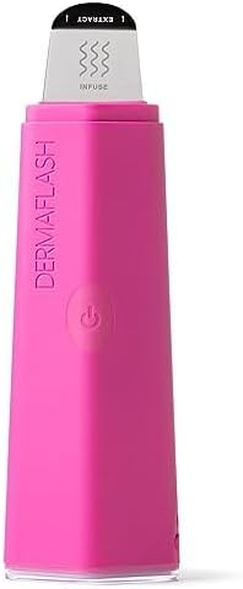 DERMAFLASH DERMAPORE+ Skin Care Device, Ultrasonic 2-In-1 Pore Extractor and Skincare Infuser, Pop Pink