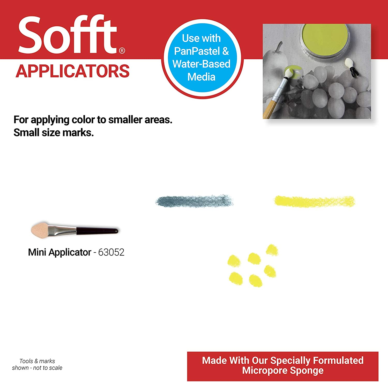 Panpastel PP63052 Sofft Mini Applicators X12 image number 5
