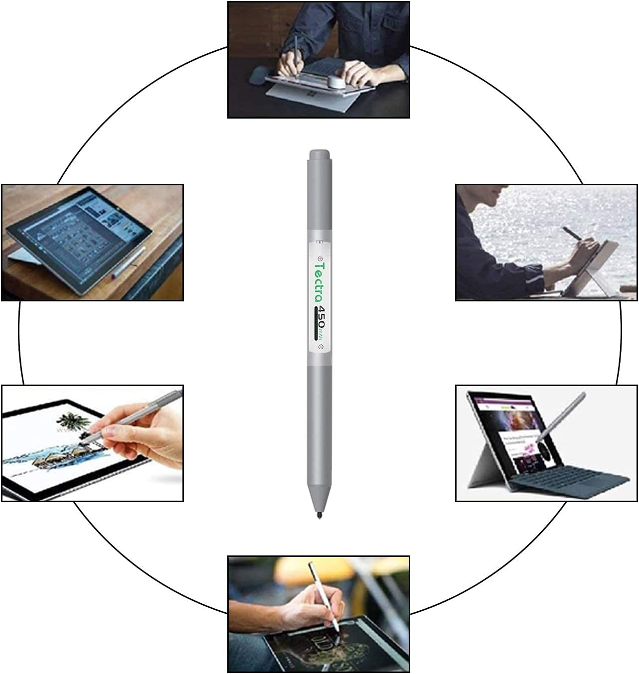 Tectra 2X AAAA Batteries, Ni-Mh AAAA Rechargeable Battery + LED USB Charger for Surface Pen, Active Stylus, LED Candle, Flashlight, Portable CD, MP3 Players, Digital Camera and More image number 5